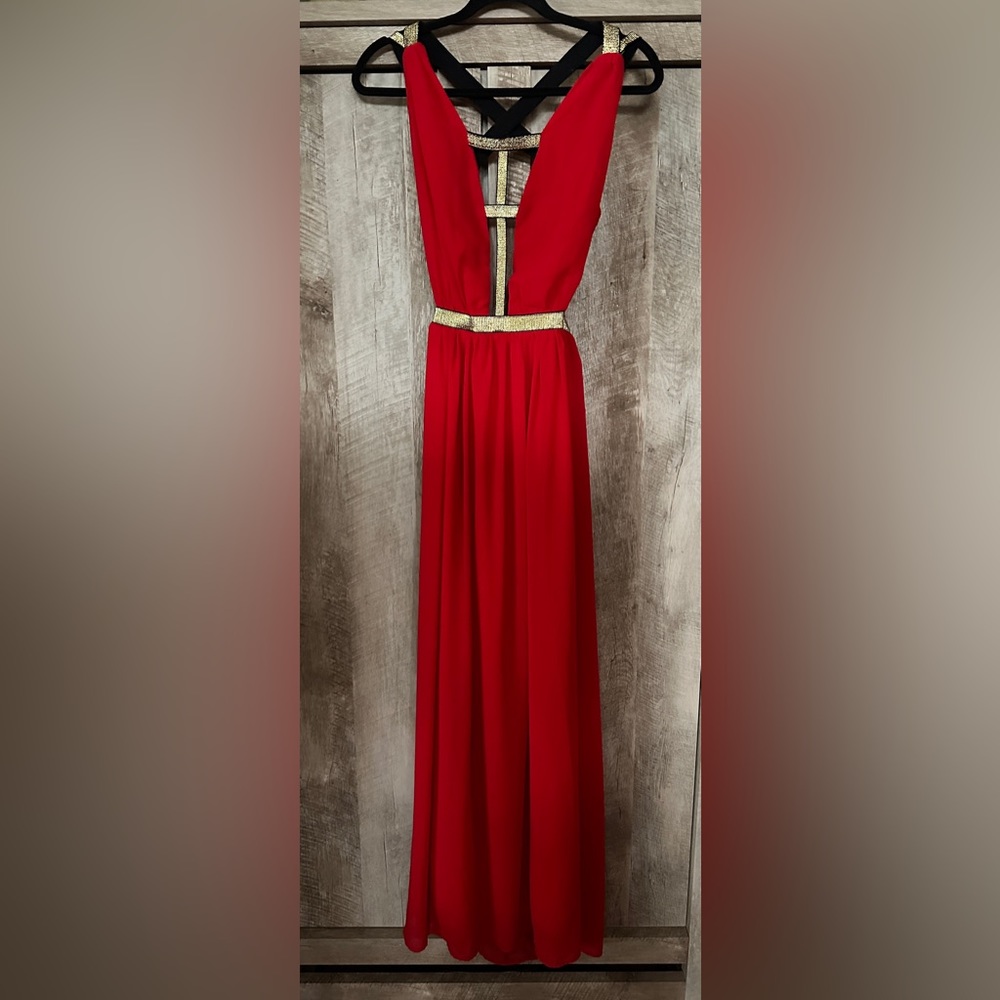 Dainty Hooligan Holiday Open Back Maxi Dress